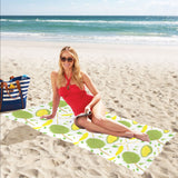 Durian pattern background Beach Towel
