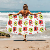Alien Pattern Print Design 05 Beach Towel