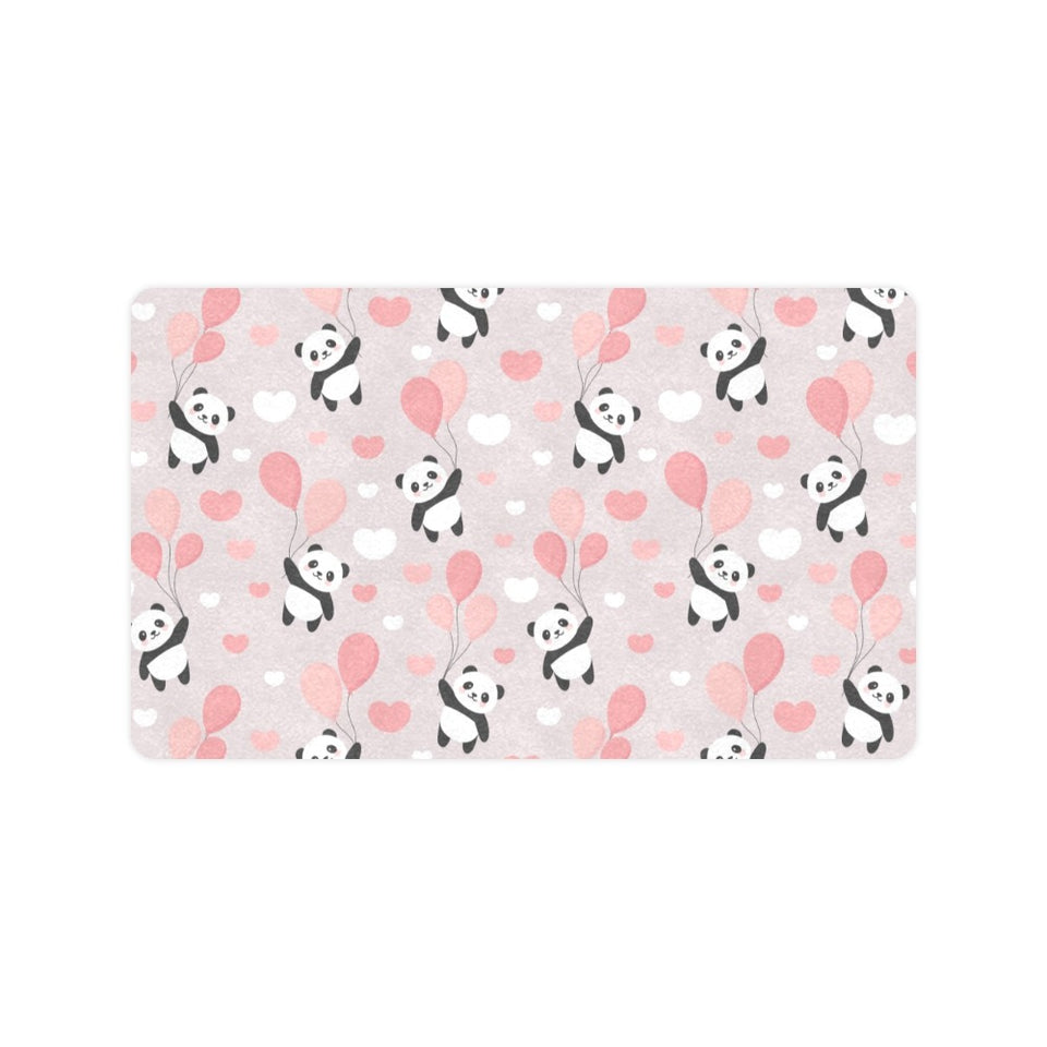 Cute panda ballon heart pattern Doormat