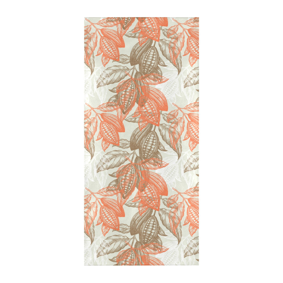 Cocoa beans Cocoa tree pattern Beach Towel