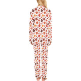 Colorful Maple Leaf pattern Women's Long Pajama Set