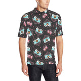 Camera Pattern Print Design 04 Men's All Over Print Polo Shirt