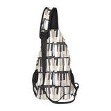 Piano Pattern Print Design 04 All Over Print Chest Bag