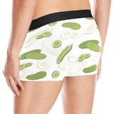 Cucumber sketch pattern Men's All Over Print Boxer Briefs Men's Underwear