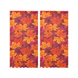 Autumn maple leaf pattern Gauze Curtain