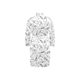 Potato Chips Pattern Print Design 04 Men's Long Sleeve Belted Night Robe