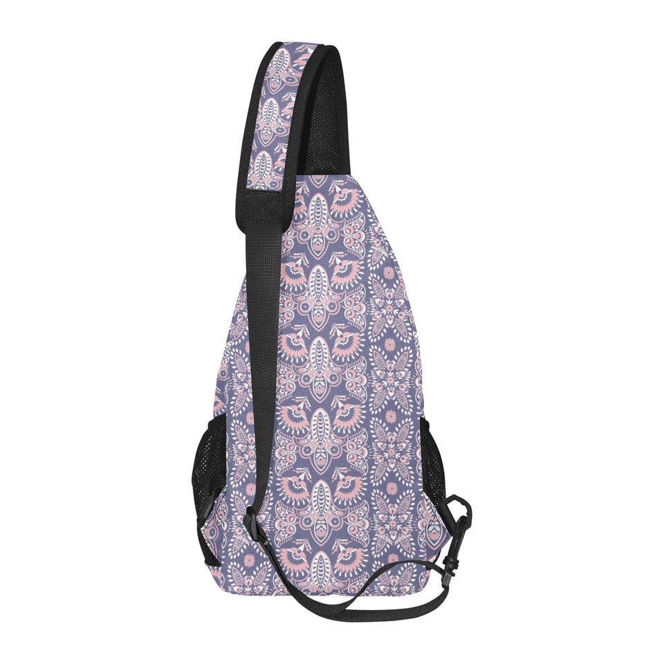 Indian Batik Style pattern All Over Print Chest Bag