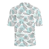 Shell polynesian tribal Men's All Over Print Polo Shirt