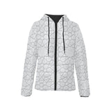 arabic star pattern Women's Padded Hooded Jacket