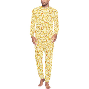 Popcorn Pattern Print Design 04 Men's All Over Print Pajama