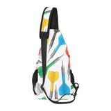 Darts Pattern Print Design 03 All Over Print Chest Bag