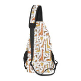 Giraffe Pattern Print Design 04 All Over Print Chest Bag