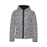 Ostrich Pattern Print Design 01 Kids' Boys' Girls' Padded Hooded Jacket