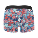 Hand drawn colorful starfish Men's All Over Print Boxer Briefs Men's Underwear