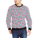 3D sakura cherry blossom pattern Men's Crew Neck Sweatshirt