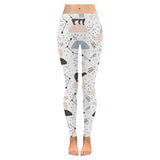 Polar bears star poka dot pattern Women's Legging Fulfilled In US