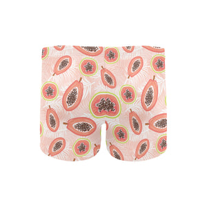papaya leaves pattern Men's Swimming Trunks