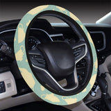 Tea pots Pattern Print Design 02 Car Steering Wheel Cover