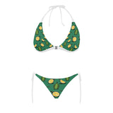 Durian pattern green background Sexy Bikinis Two-Piece Swimsuits
