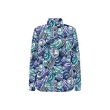 Shell design pattern Women's Long Sleeve Polo Shirt