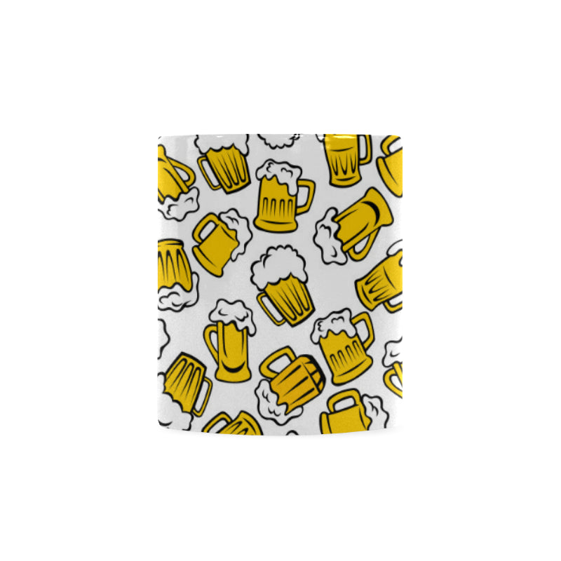 Beer design pattern Classical White Mug (Fulfilled In US)