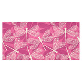 Beautiful dragonfly pink background Tablecloth