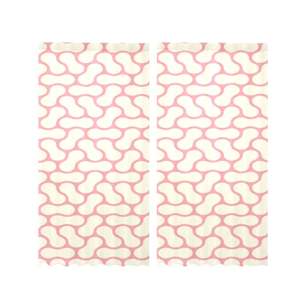 peanuts texture pattern Gauze Curtain