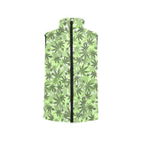 Canabis Marijuana Weed Pattern Print Design 01 Men's Padded Vest