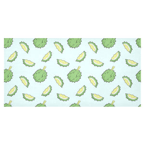 Durian pattern blue background Tablecloth