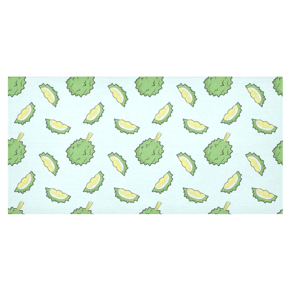 Durian pattern blue background Tablecloth