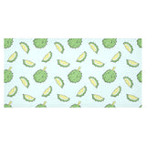 Durian pattern blue background Tablecloth