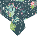 Cactus glass terrarium pattern Tablecloth