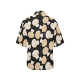 Champignon mushroom pattern Women's All Over Print Hawaiian Shirt