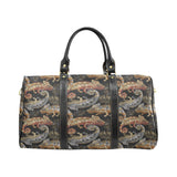 Chameleon lizard tropical leaves palm tree Travel Bag