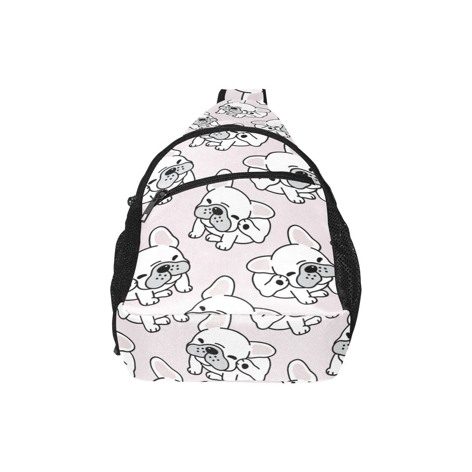 Cute french bulldog pattern All Over Print Chest Bag