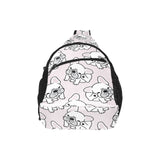 Cute french bulldog pattern All Over Print Chest Bag