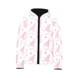 Hand drawn ice cream pattern Kids' Boys' Girls' Padded Hooded Jacket