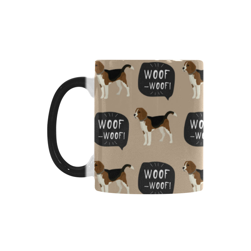 Beagle pattern Morphing Mug Heat Changing Mug