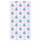 Sailboat anchor pattern Bath Towel