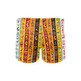 Egypt Hieroglyphics Pattern Print Design 01 Men's Swimming Trunks