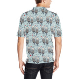 Lovely Sea Otter Pattern Men's All Over Print Polo Shirt