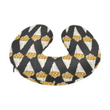 French fries dark background U-Shaped Travel Neck Pillow