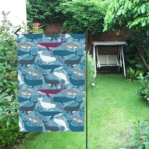 Whale design pattern House Flag Garden Flag