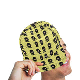 Cute ninja yellow background All Over Print Snapback Cap