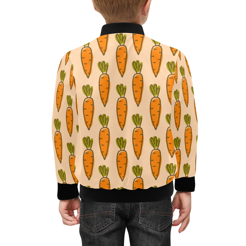 Carrot Pattern Print Design 04 Kids' Boys' Girls' Bomber Jacket