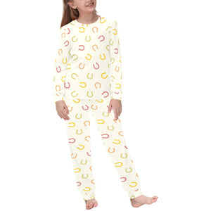 Horseshoes Pattern Print Design 02 Kids' Boys' Girls' All Over Print Pajama Set