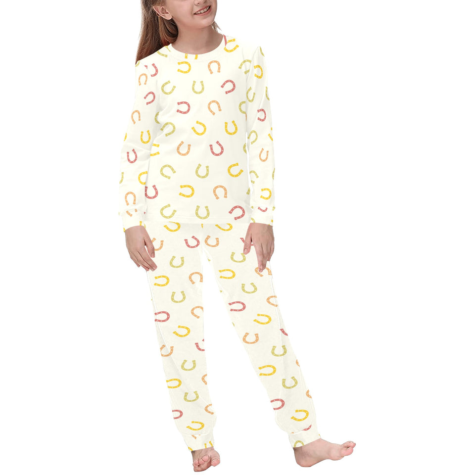 Horseshoes Pattern Print Design 02 Kids' Boys' Girls' All Over Print Pajama Set