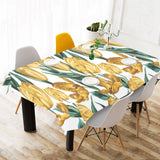 yellow tulips pattern Tablecloth