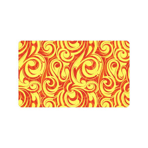 Fire flame design pattern Doormat