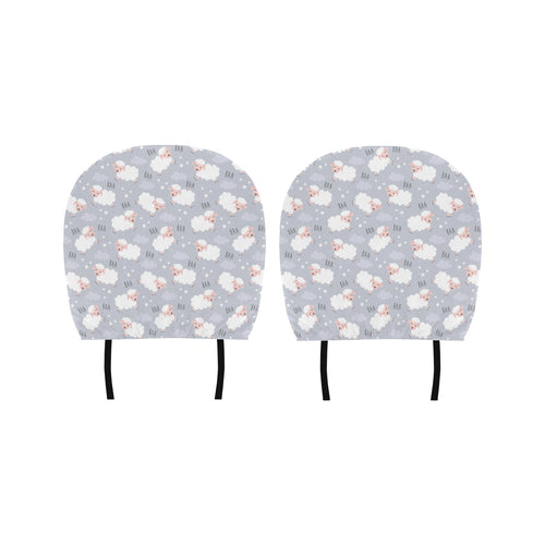 Sweet dreams sheep pattern Car Headrest Cover